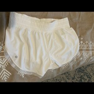 White lulu shorts
